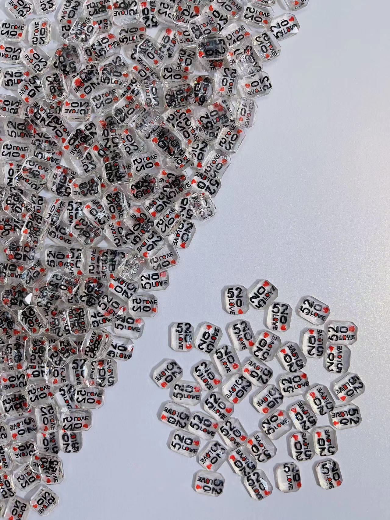 F42_ 520 I LOVE U charm-NEW