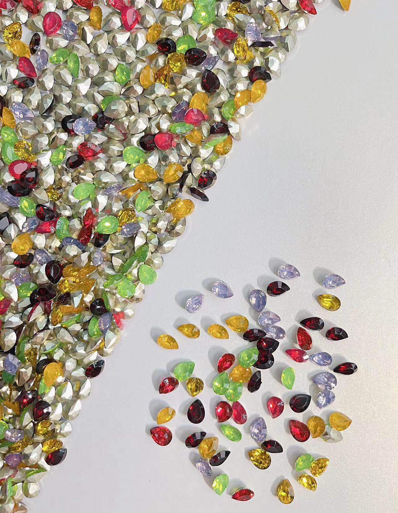 F22_ Candy water drop diamond-6MM-resin-NEW