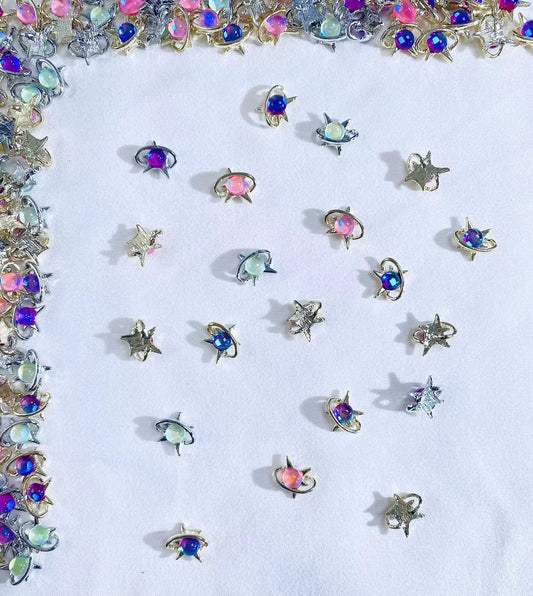 Sparkle metal charm mix