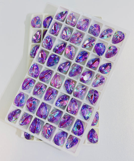 B21_ Laser water drop crystal-10*14mm-pre order